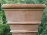 Terracotta pot Poggi Ugo, Con 2 Orli 70 cm